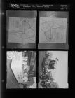 Greenville map; Farmville parade (4 Negatives) (December 3, 1957) [Sleeve 1, Folder c, Box 13]
